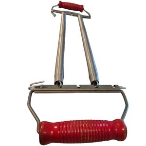 Vintage SAF-TEE Whitely Safety Red Handle Spring Chest Pull Stretch Exerciser